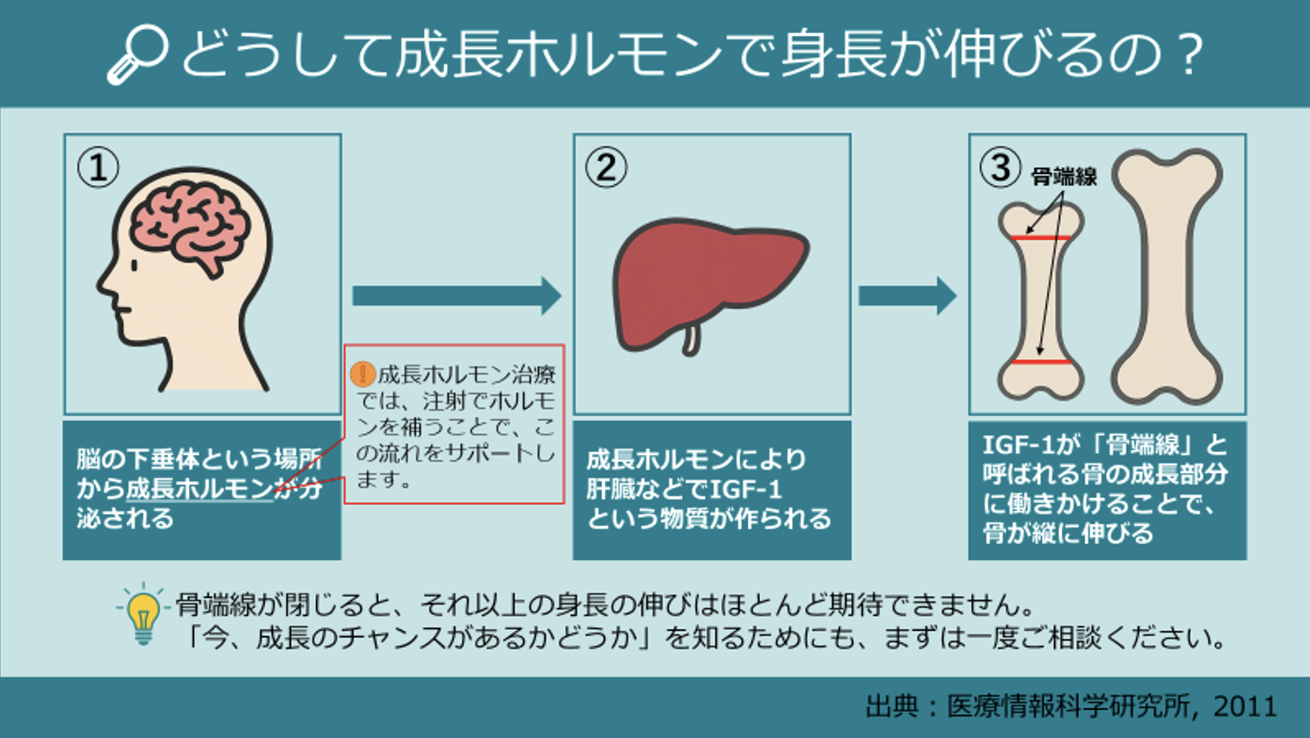 成長ホルモン投与で本当に身長は伸びるのか？　身長治療のメカニズムや治療開始のタイミング、治療の対象となる子どもについて解説します。